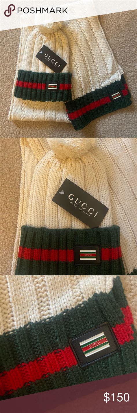 bonet gucci|Gucci winter hats and scarves.